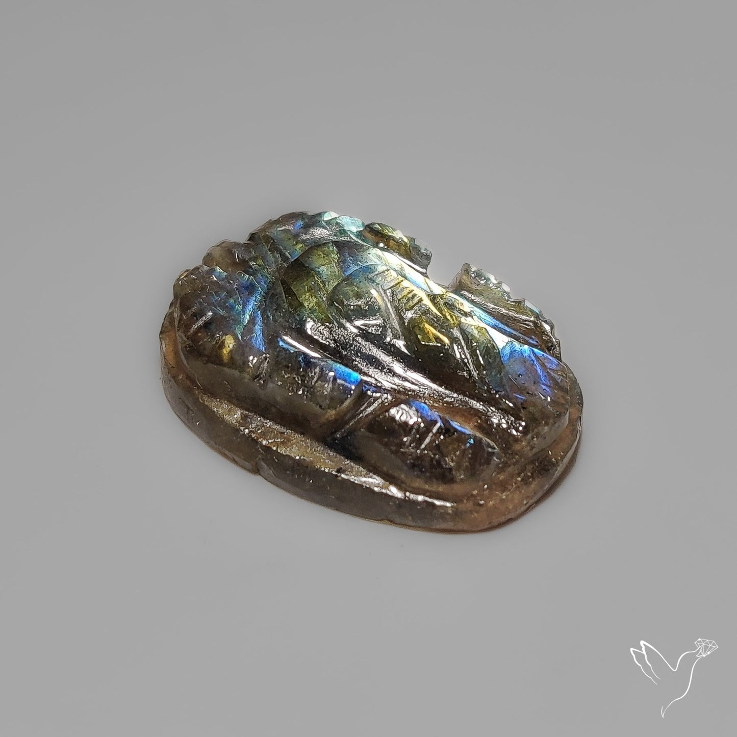 Labradorite Ganesha Carving