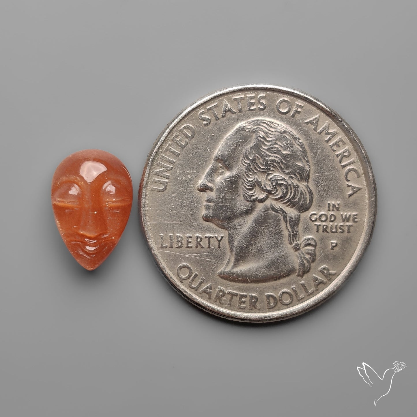 Sunstone Drop Moonface Carving