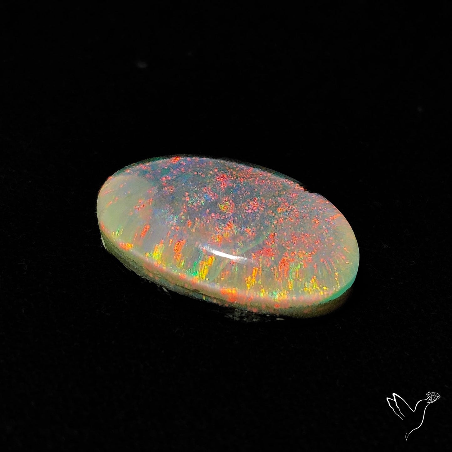 Monarch Opal Doublet Sterling Opal Cabochon
