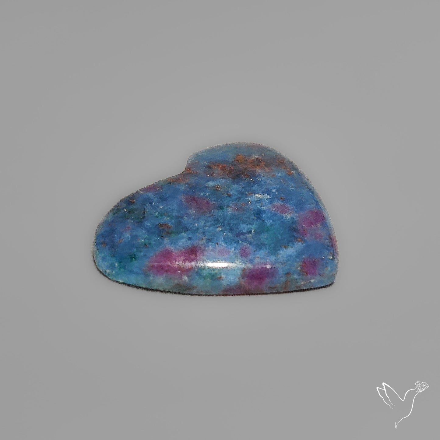 Ruby In Kyanite Heart Carving