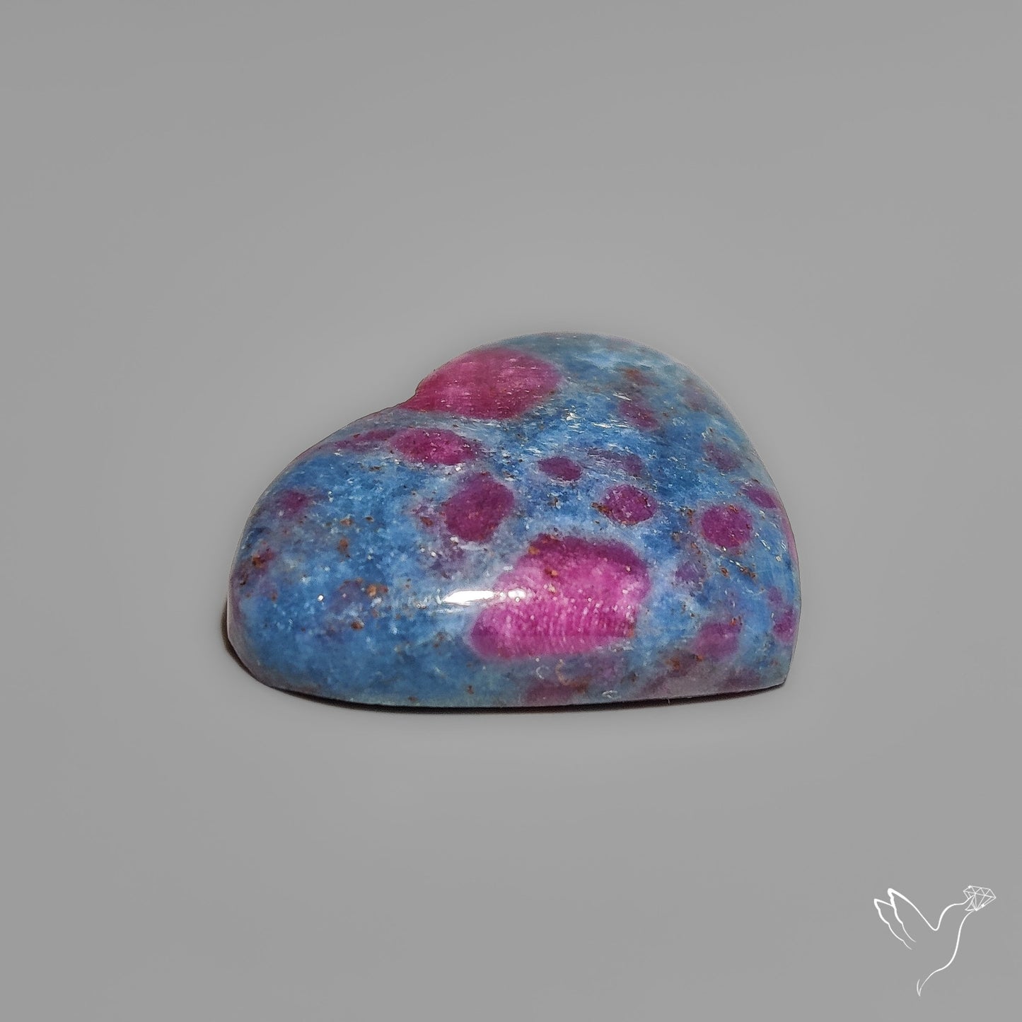 Ruby In Kyanite Heart Carving