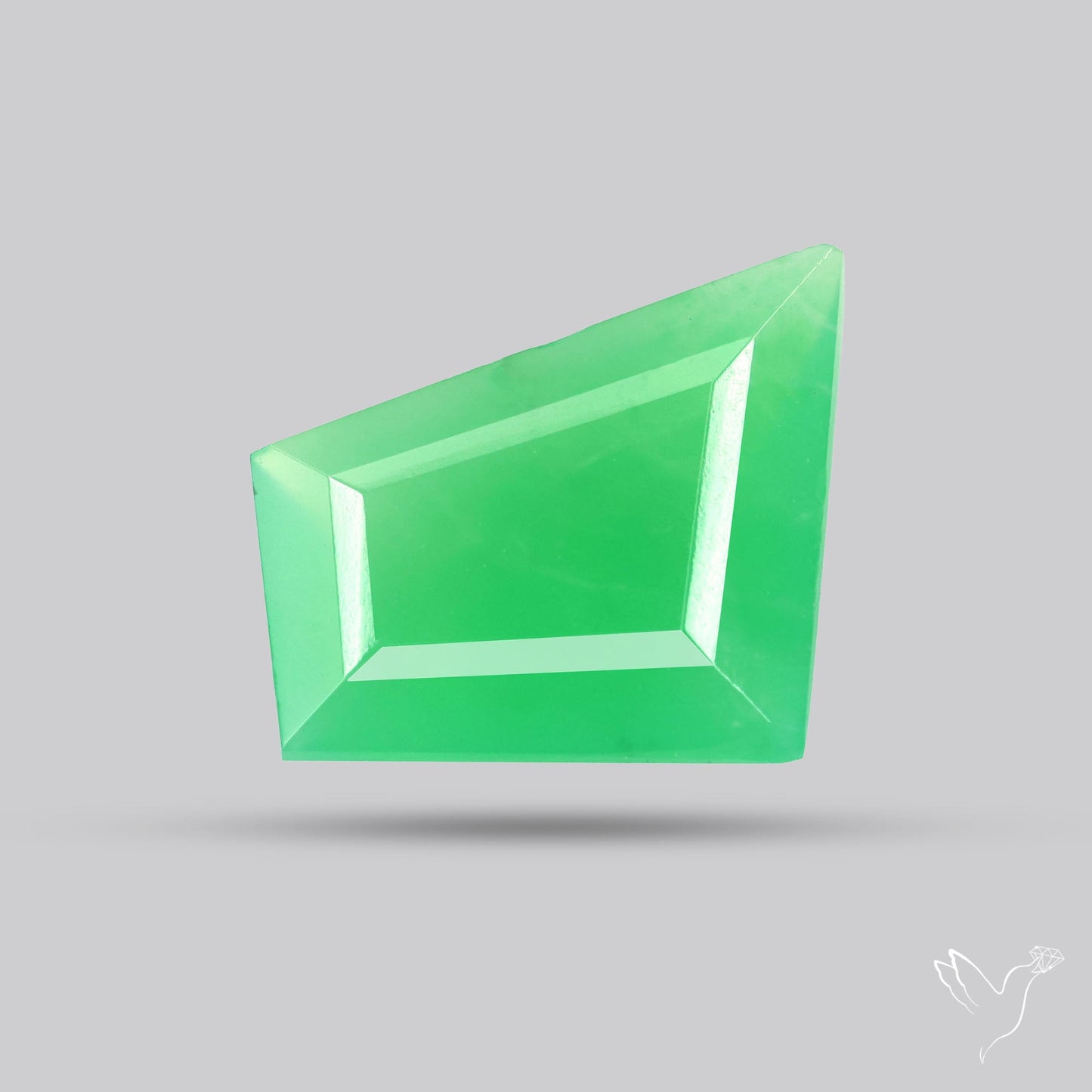 Gem Chrysoprase from Australia Faceted