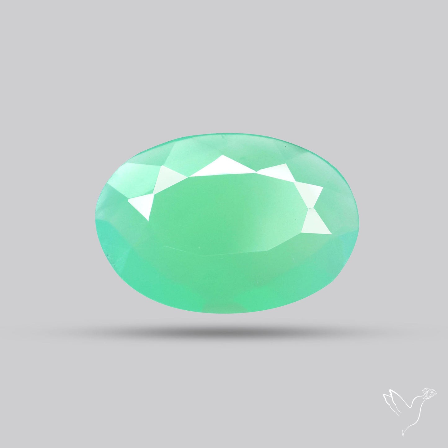 Gem Chrysoprase from Australia Faceted