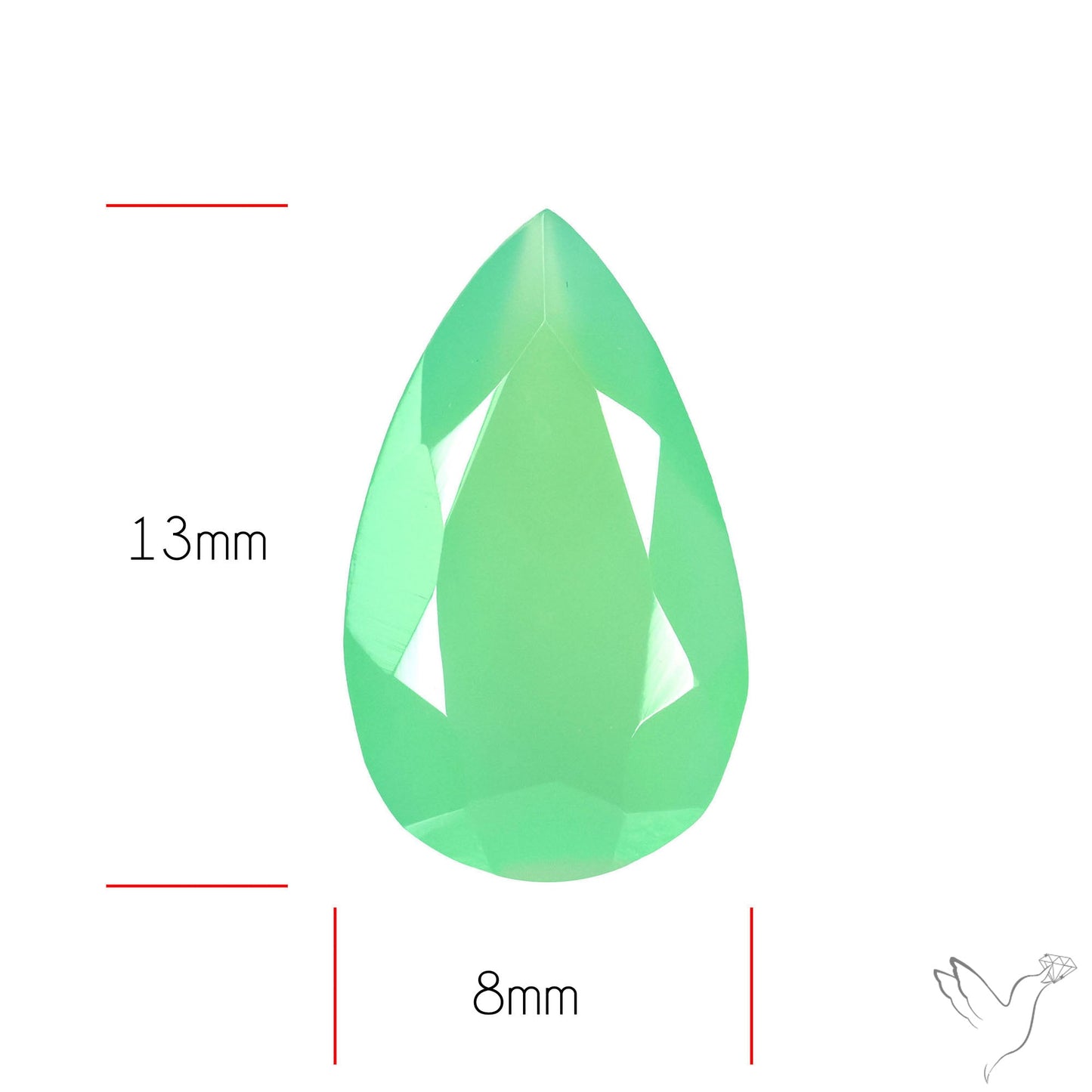 Gem Chrysoprase from Australia Faceted