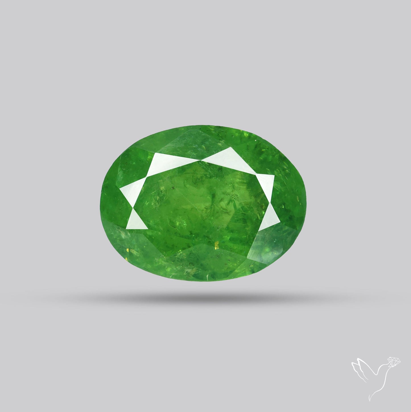 Rare Demantoid Garnet Vivid Green from Russia Unheated