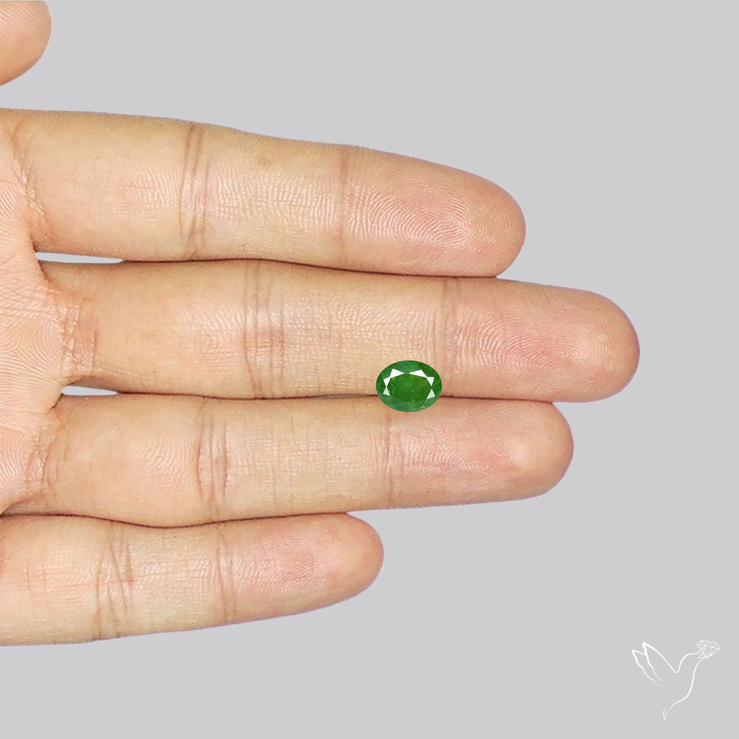 Rare Demantoid Garnet Vivid Green from Russia Unheated