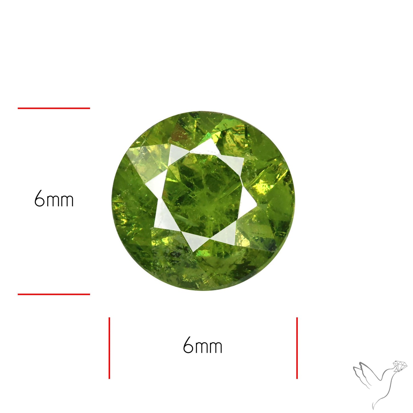 Rare Demantoid Garnet Vivid Green from Russia Unheated