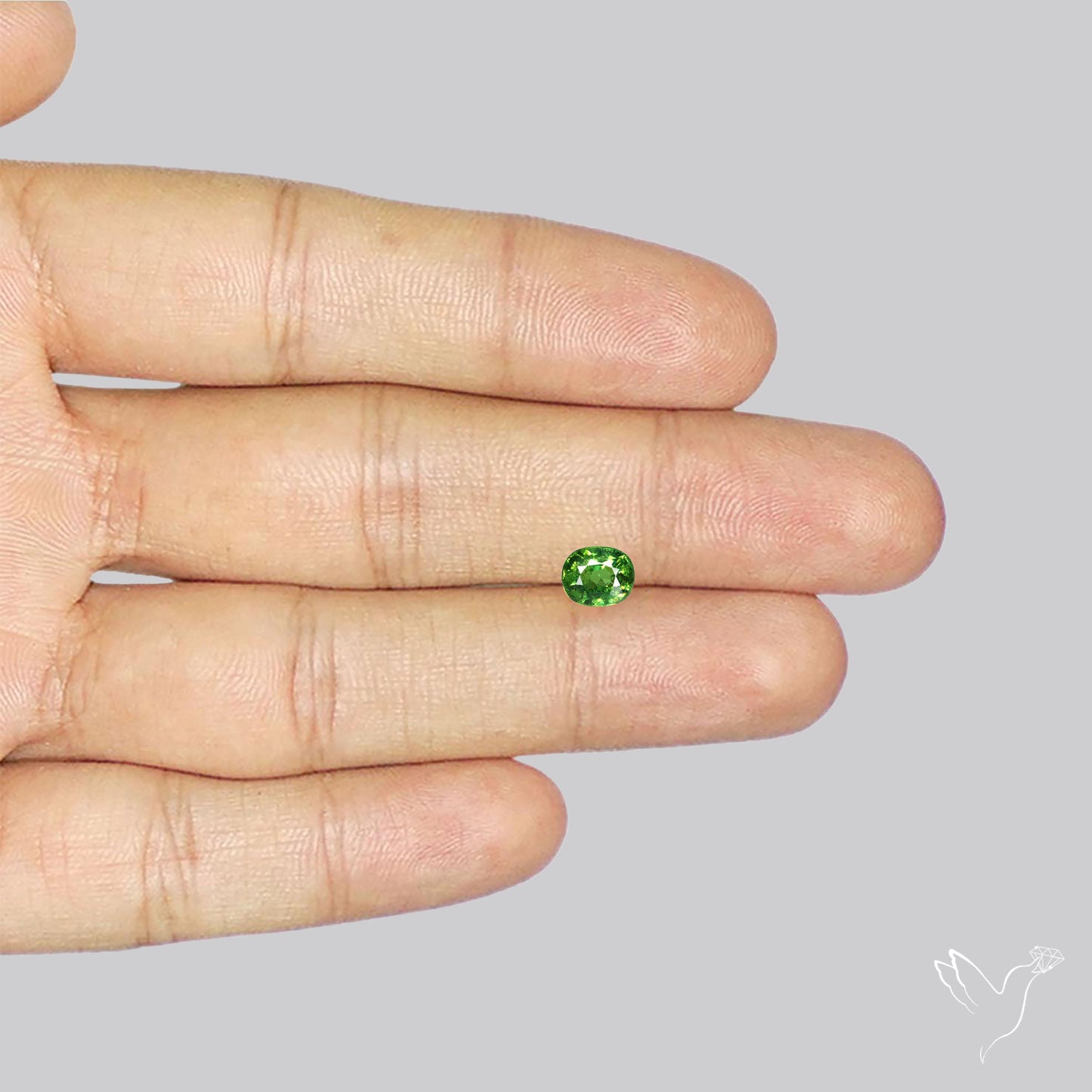 Rare Demantoid Garnet Vivid Green from Russia Unheated