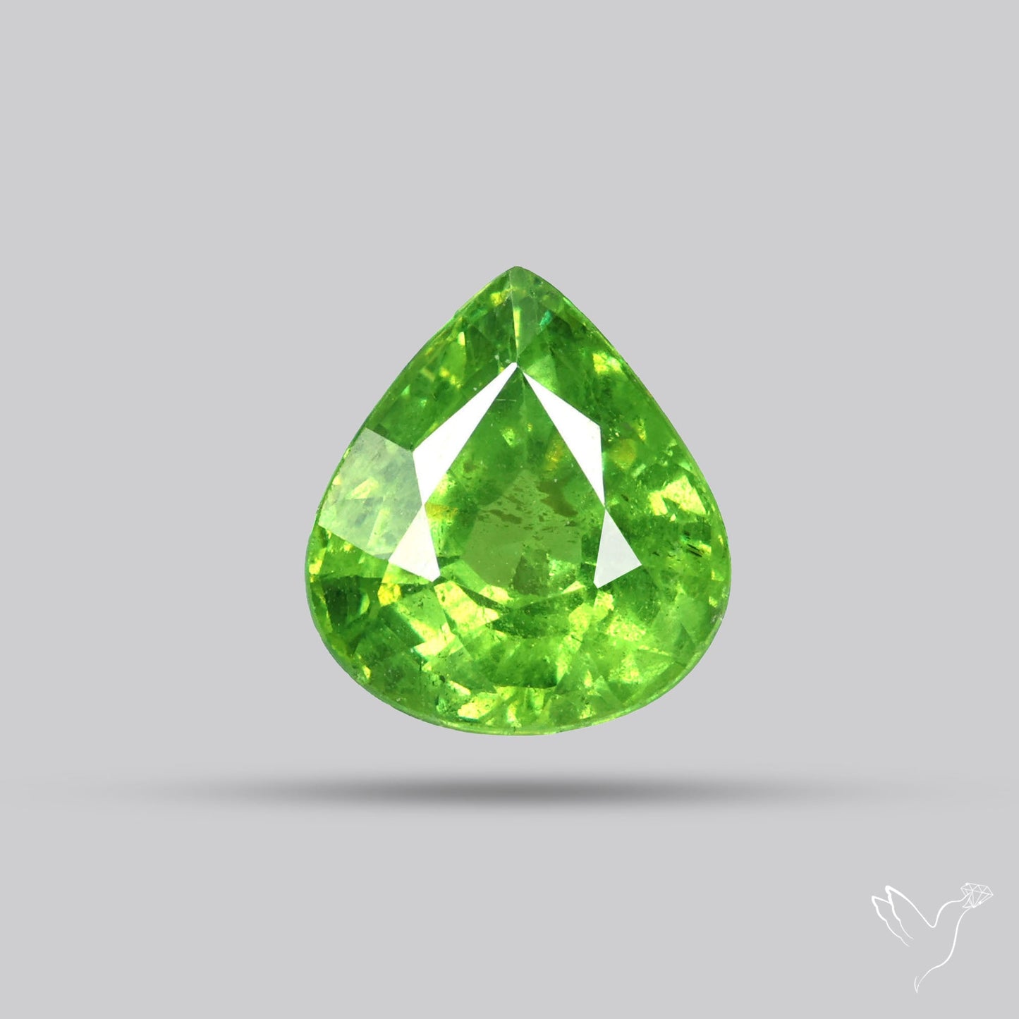 Rare Demantoid Garnet Vivid Green from Russia Unheated