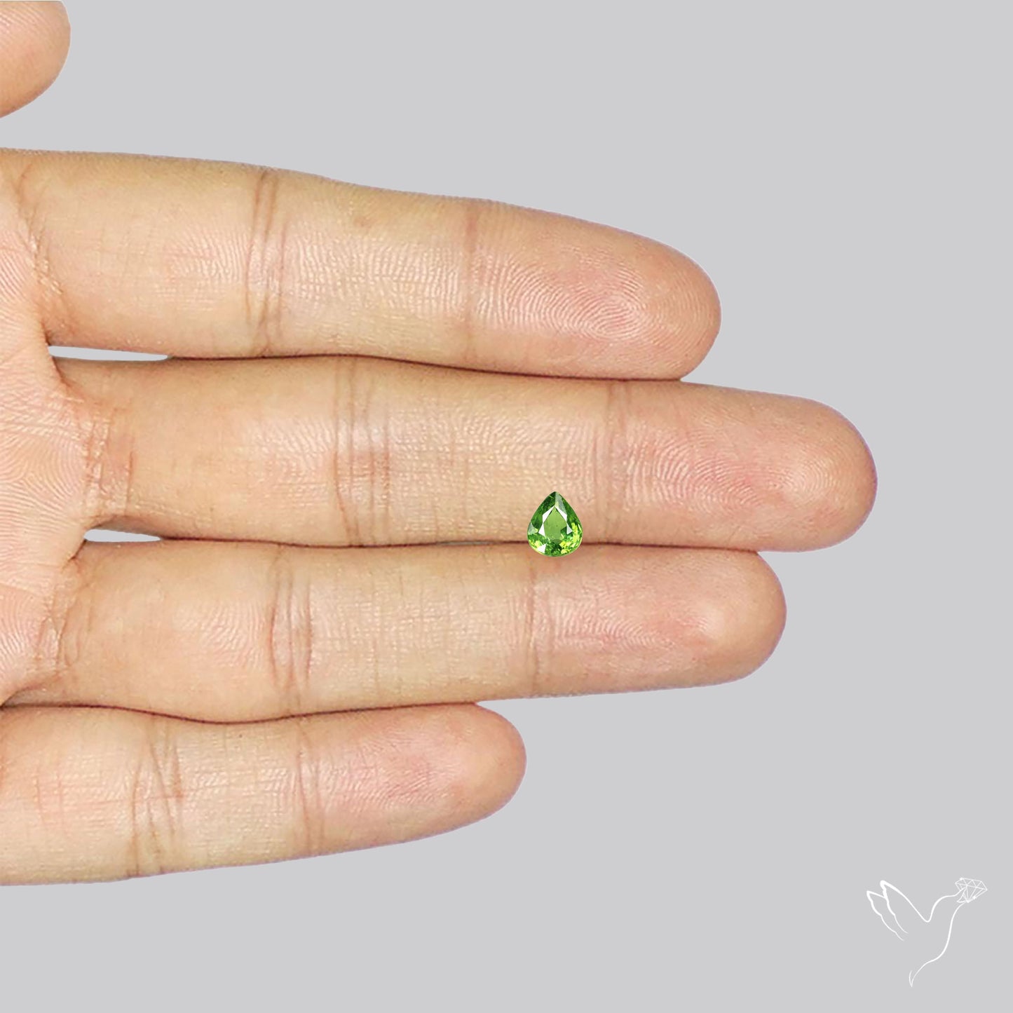 Rare Demantoid Garnet Vivid Green from Russia Unheated