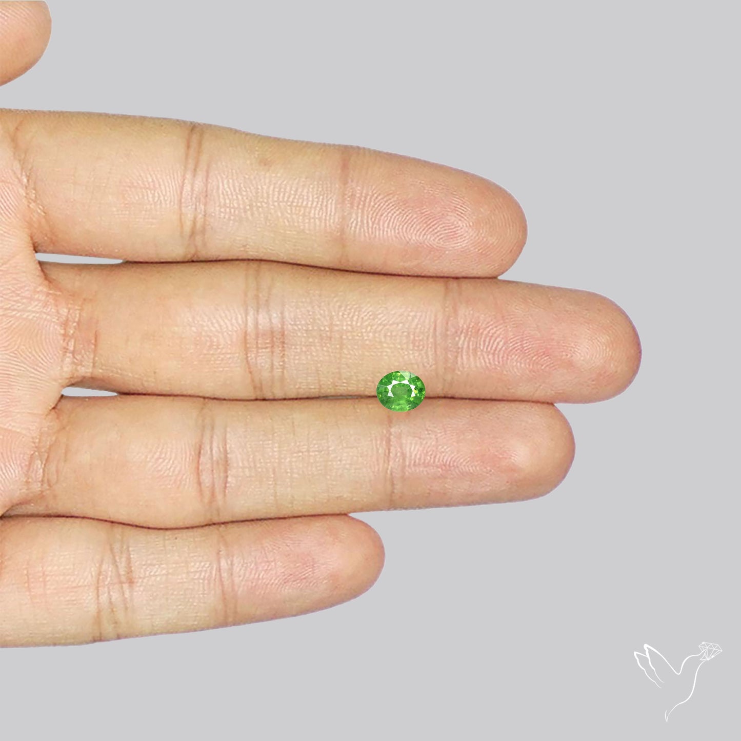 Rare Demantoid Garnet Vivid Green from Russia Unheated