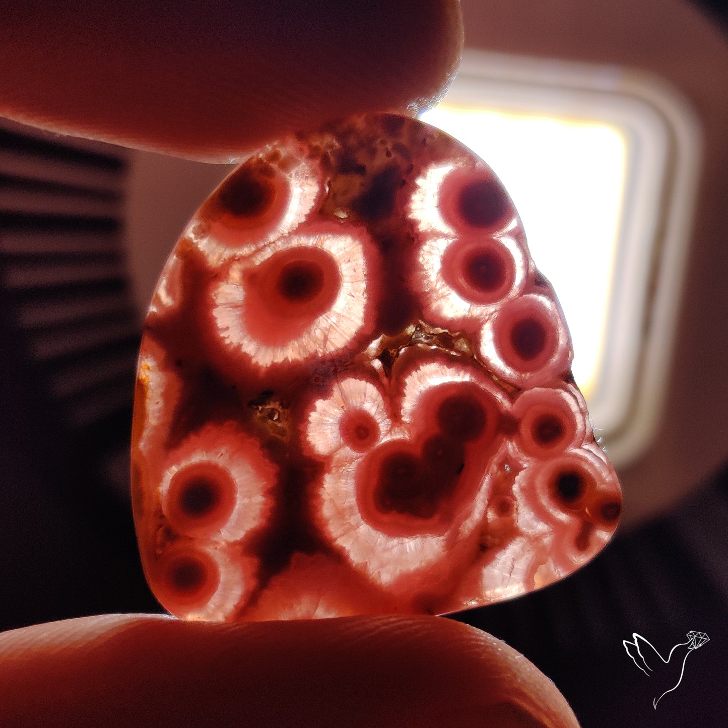 Rare Rhodochrosite Stalactite Multi Orbs