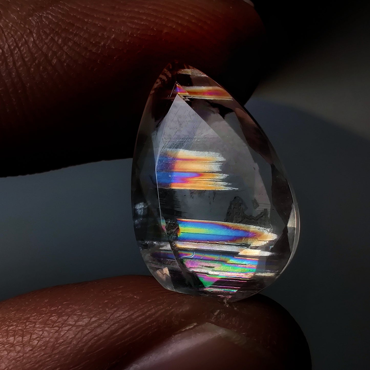 Rare Malawi Moonstone Faceted Portrait Cut AAA