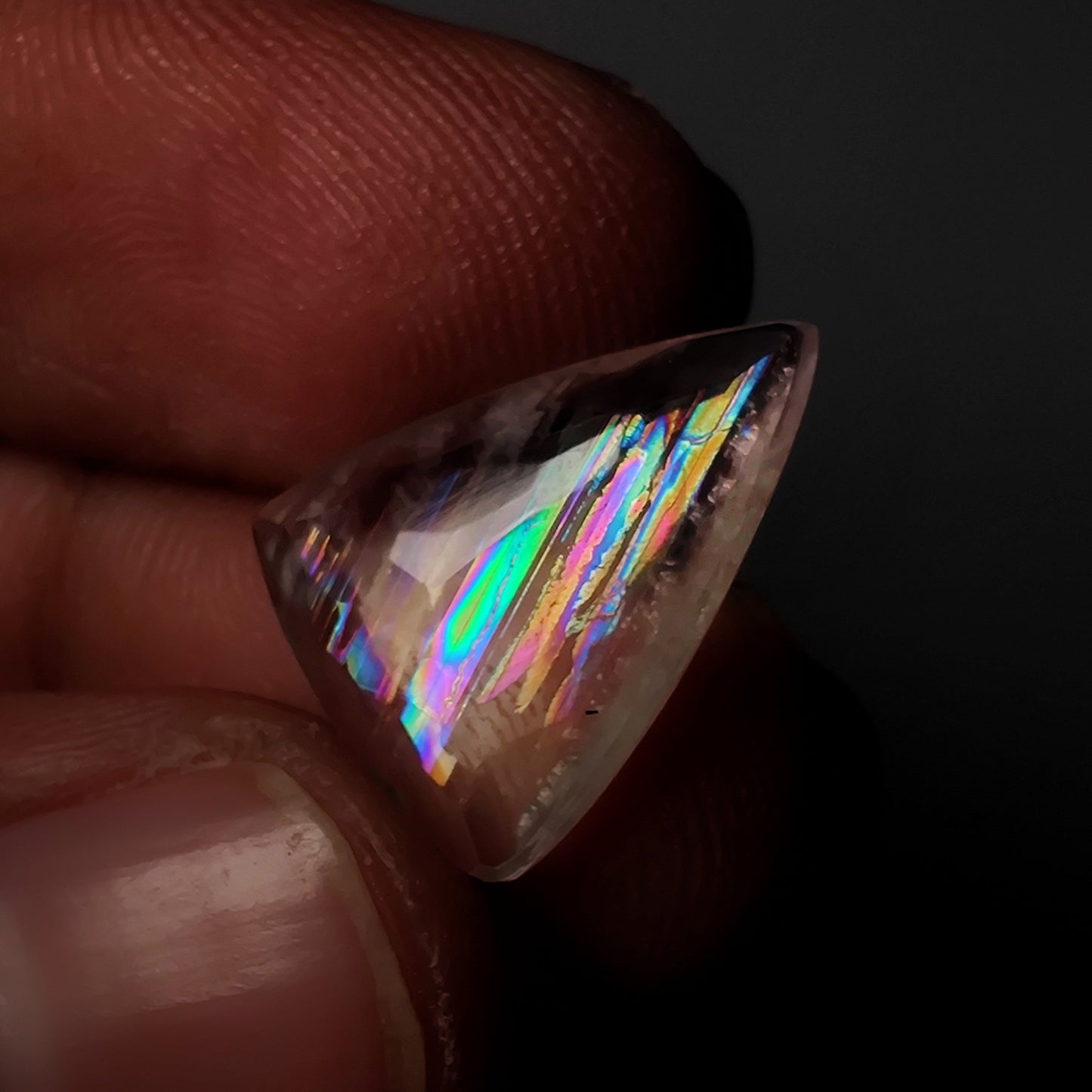 Rare Malawi Moonstone Faceted AAA