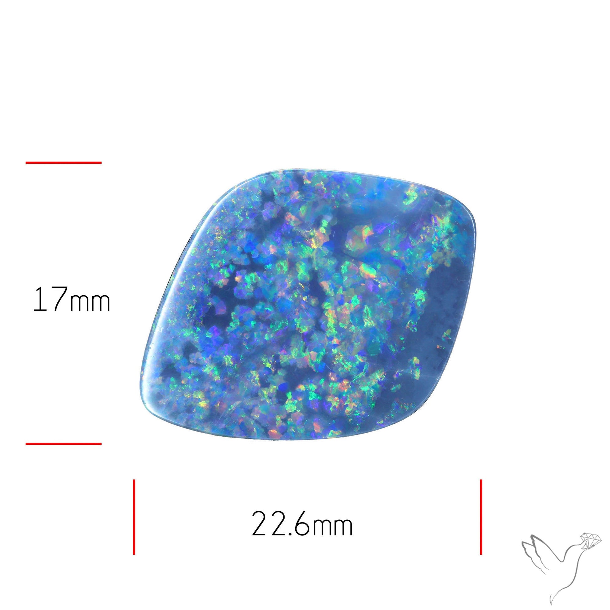 Australian Lightening Ridge Opal (Backed)