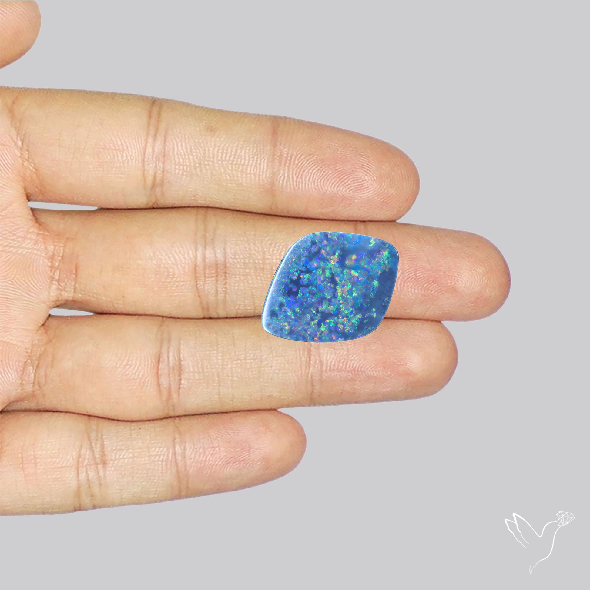 Australian Lightening Ridge Opal (Backed)