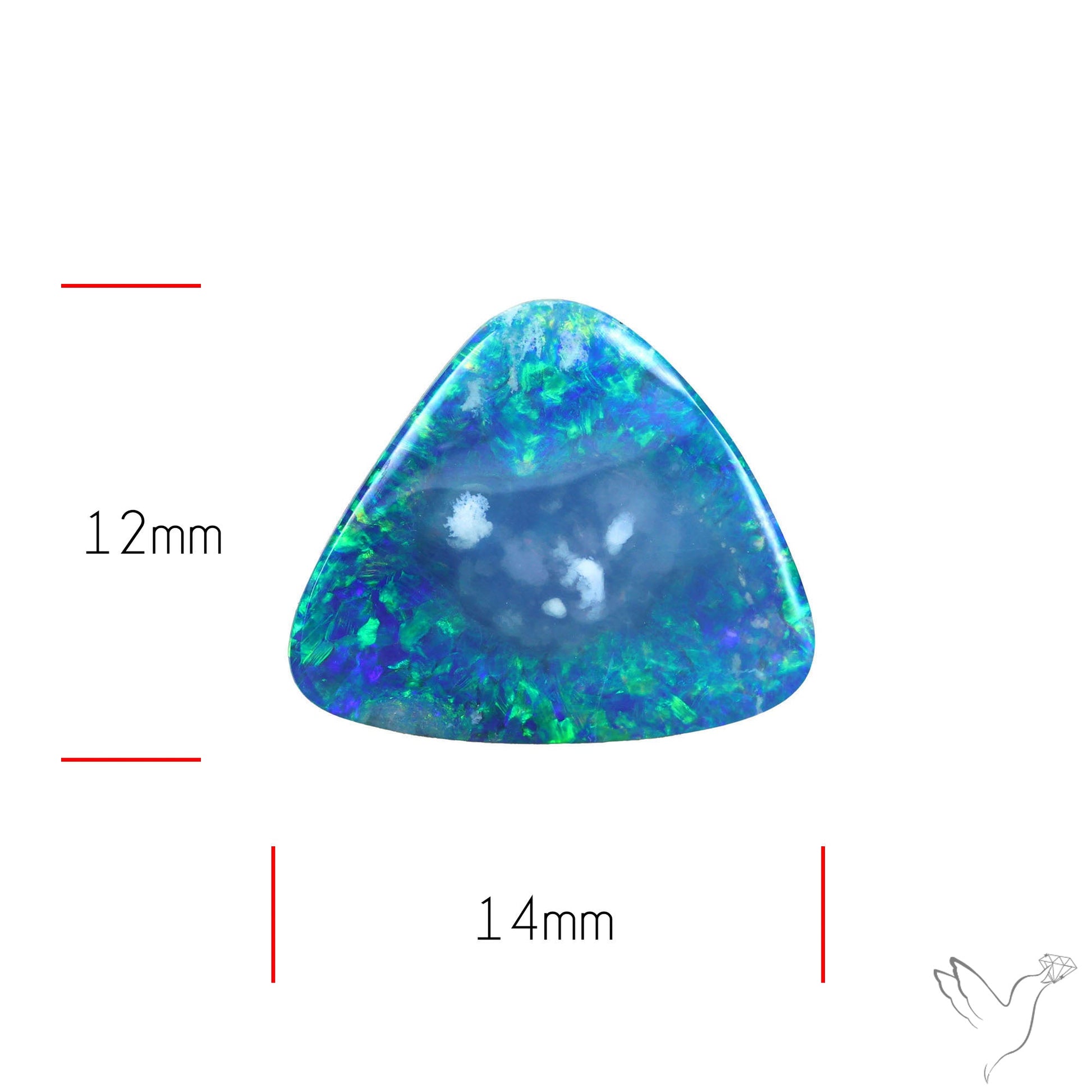 Australian Lightening Ridge Opal (Backed)