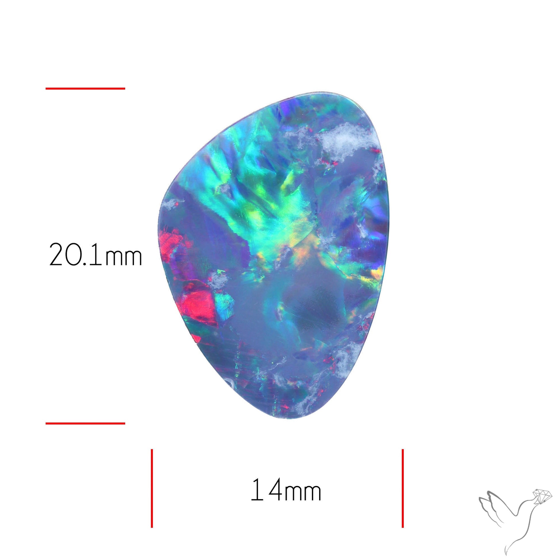 Australian Lightening Ridge Opal (Backed)
