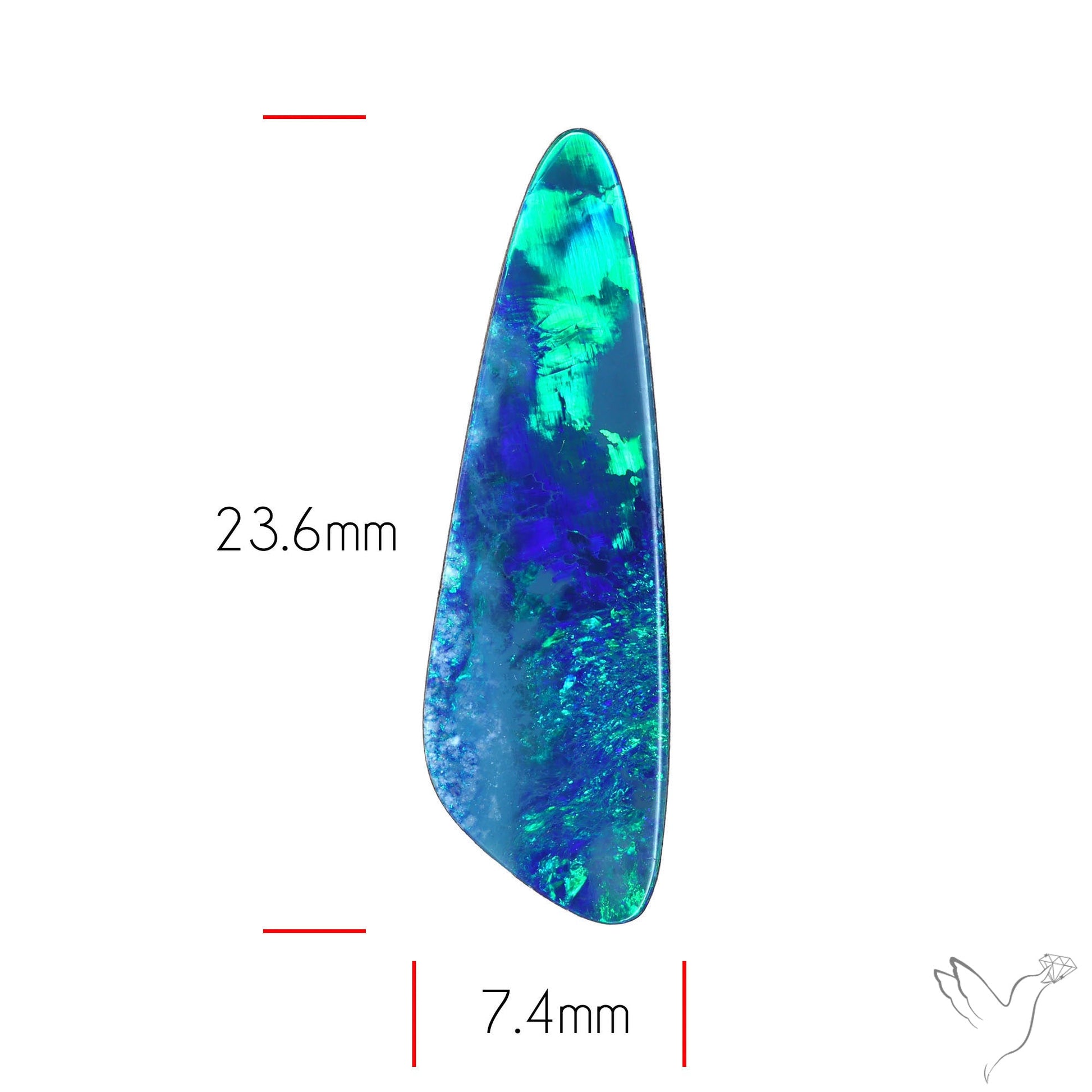 Australian Lightening Ridge Opal (Backed)