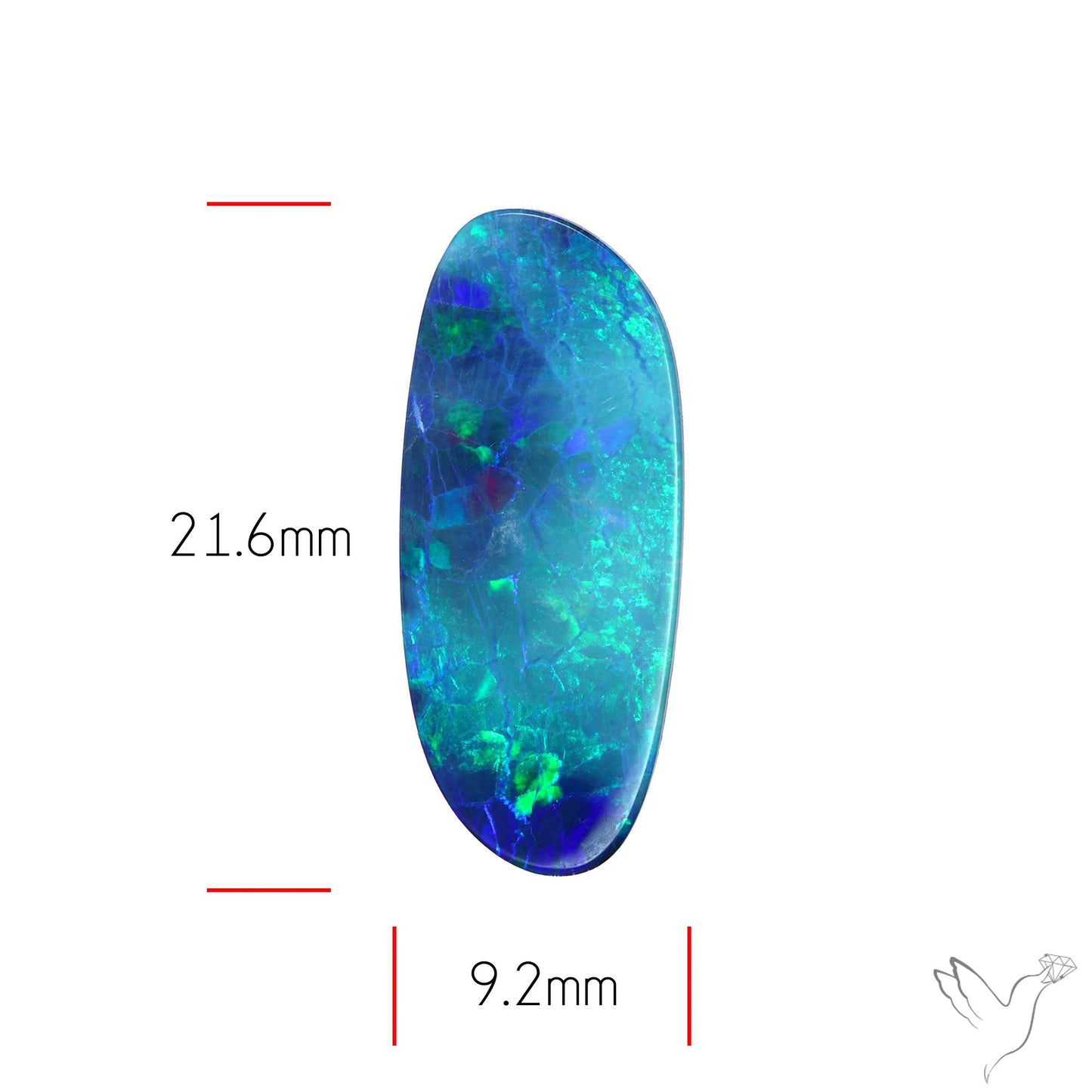 Australian Lightening Ridge Opal (Backed)