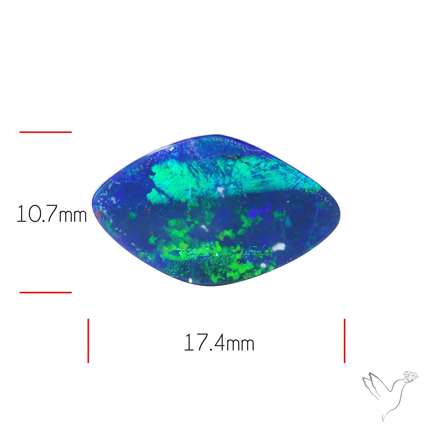 Australian Lightening Ridge Opal (Backed)