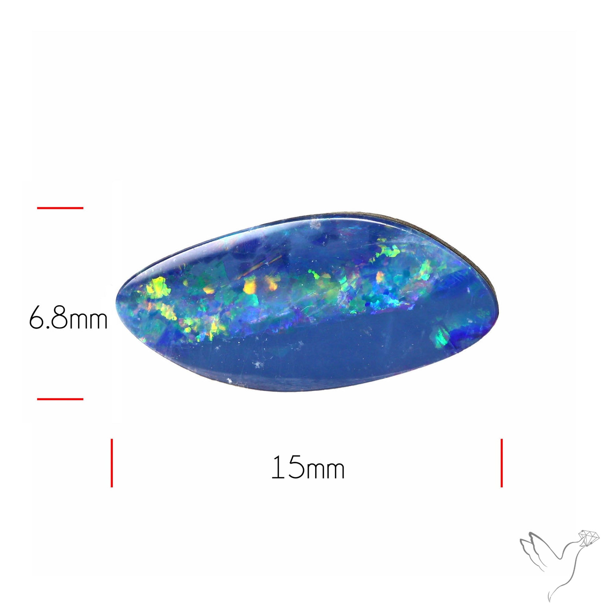 Australian Lightening Ridge Opal (Backed)