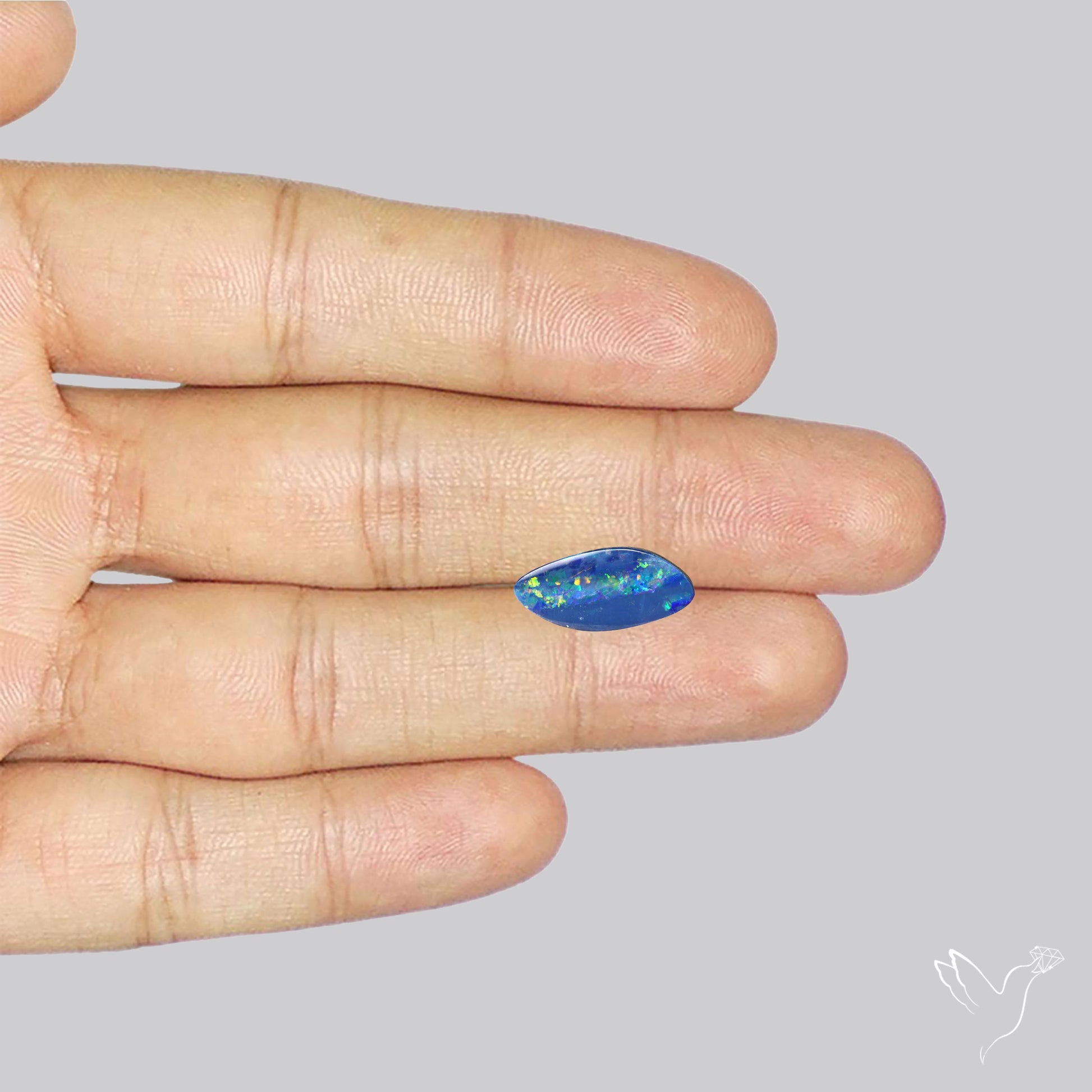 Australian Lightening Ridge Opal (Backed)