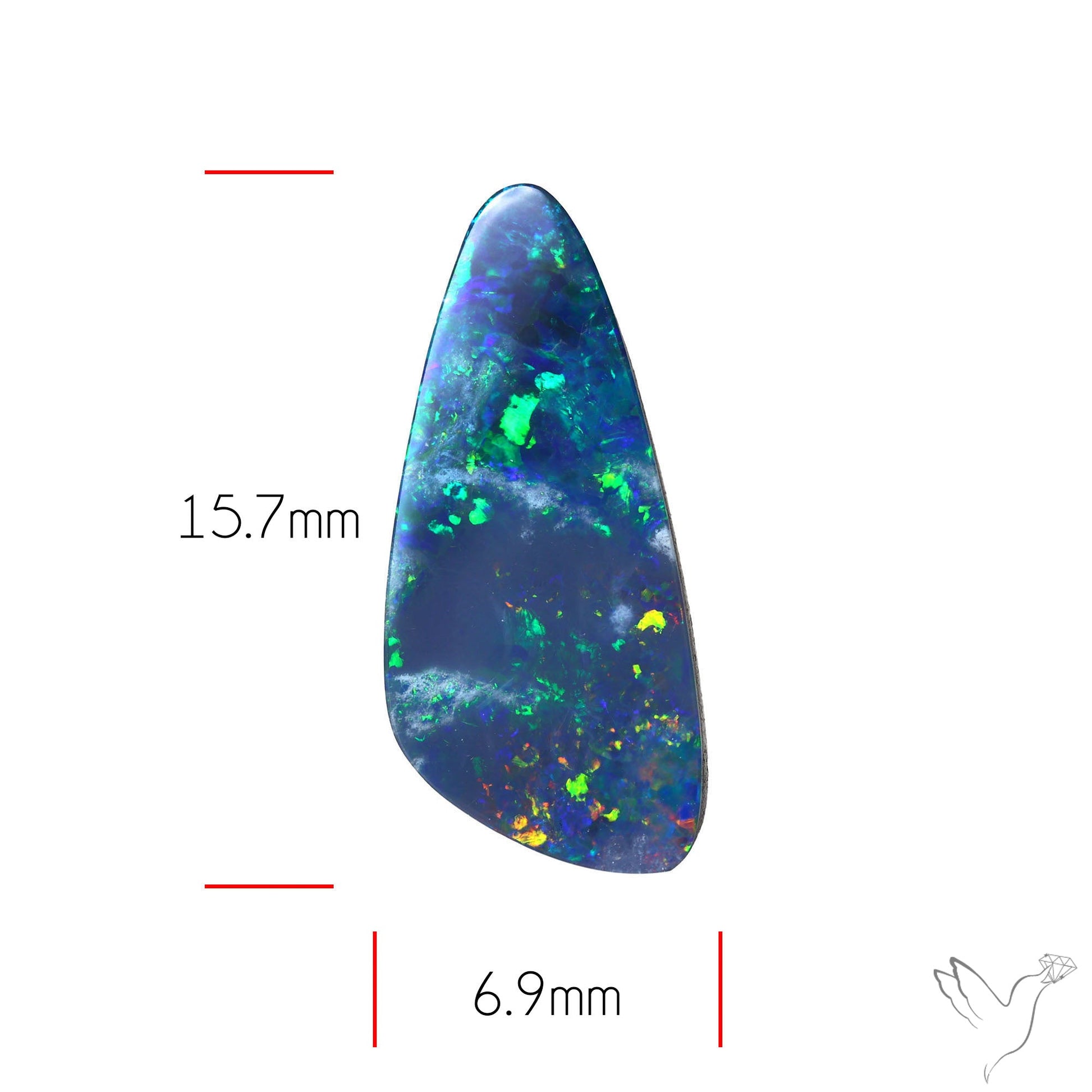 Australian Lightening Ridge Opal (Backed)