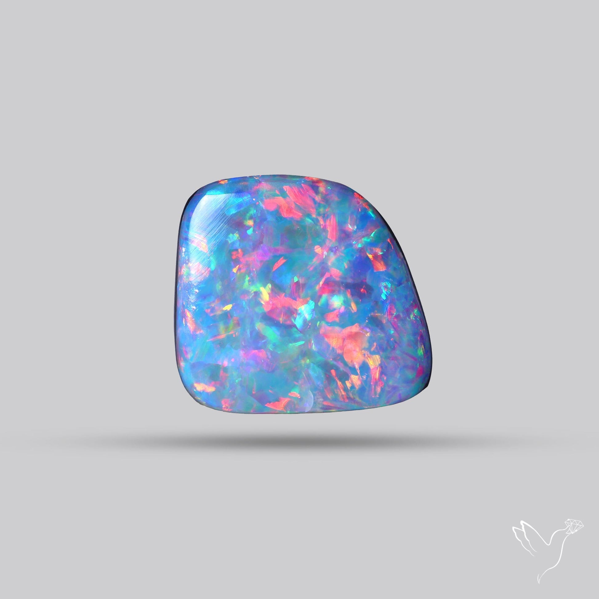 Australian Lightening Ridge Opal (Backed)