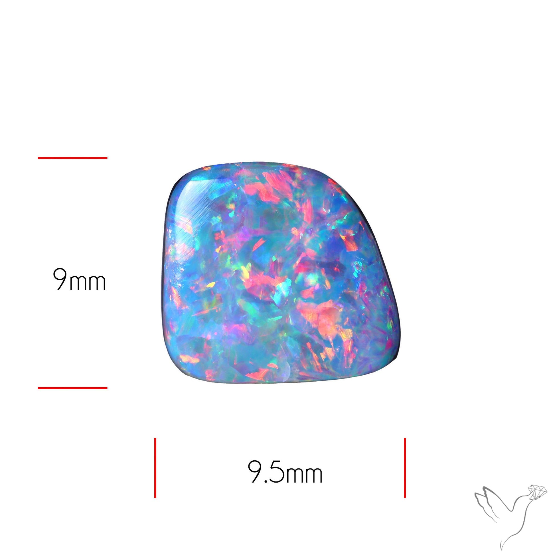 Australian Lightening Ridge Opal (Backed)