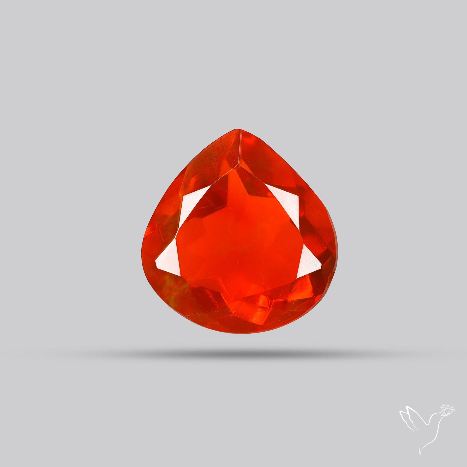 Faceted Mexican Fire Opal