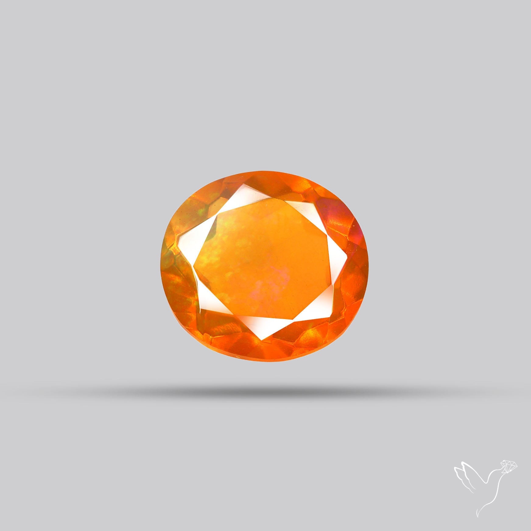 Faceted Mexican Fire Opal