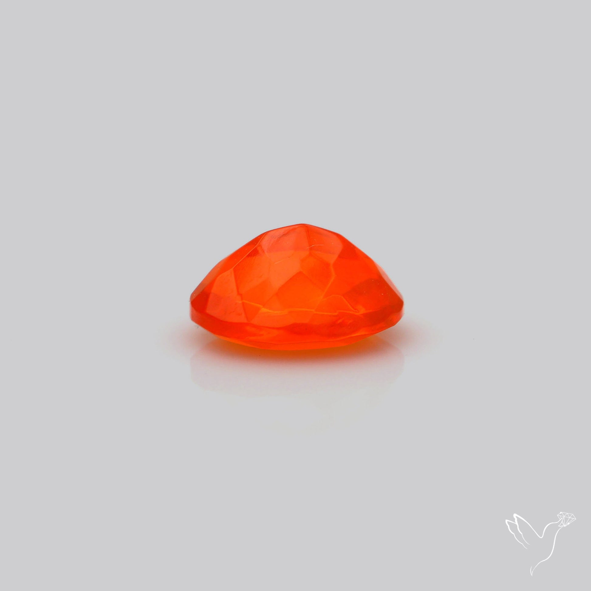 Faceted Mexican Fire Opal