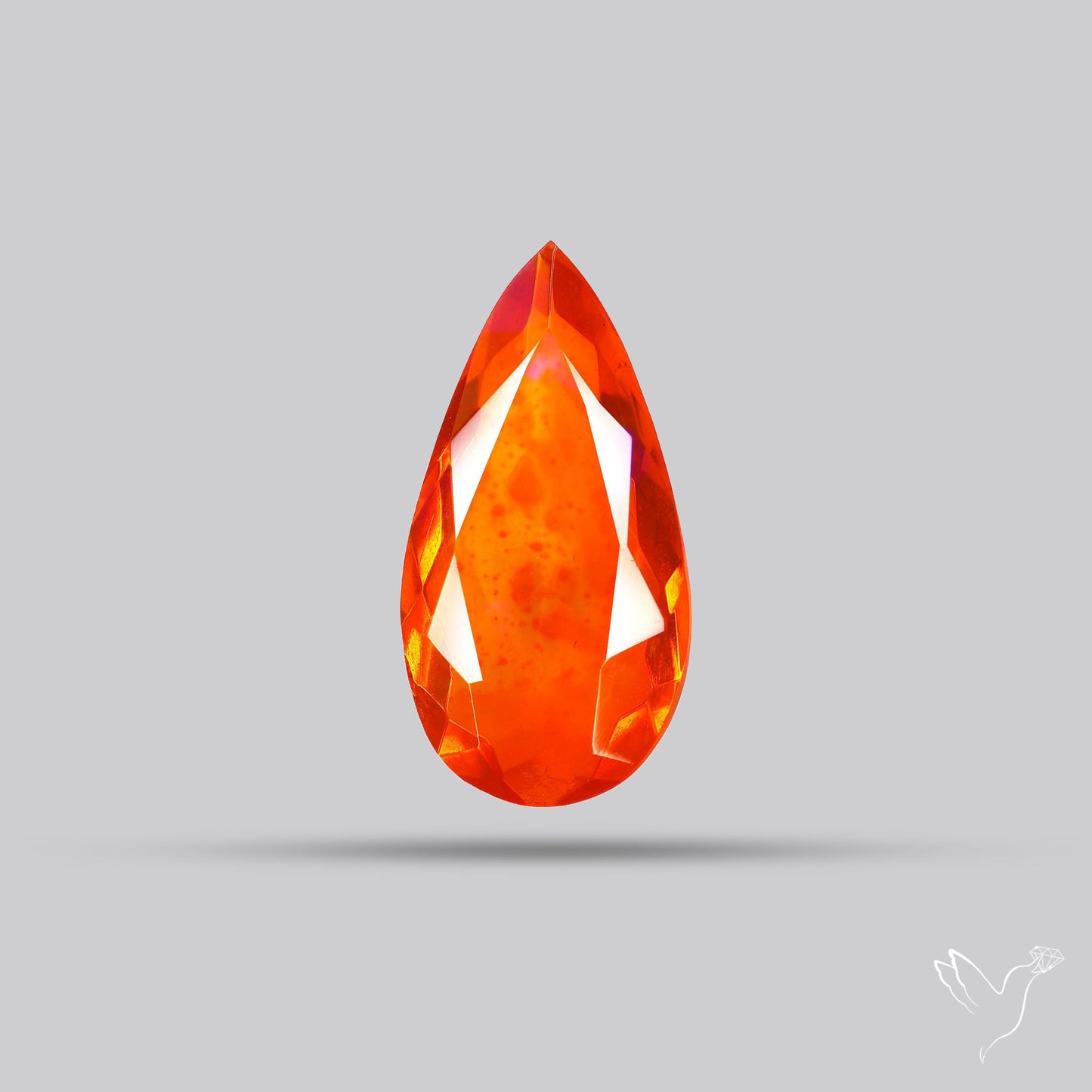 Faceted Mexican Fire Opal