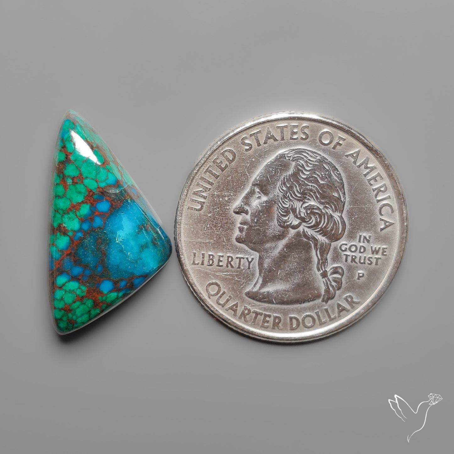 Peruvian Chrysocolla Cabochon Selected Material