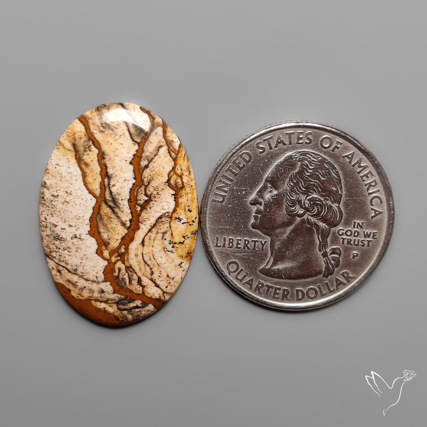 Deschutes Picture Jasper Cabochon