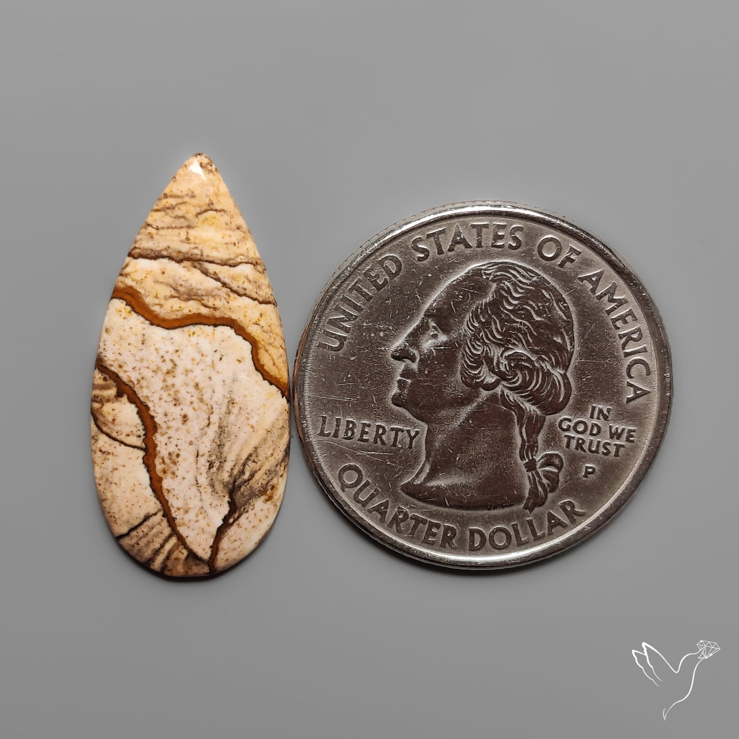 Deschutes Picture Jasper Cabochon