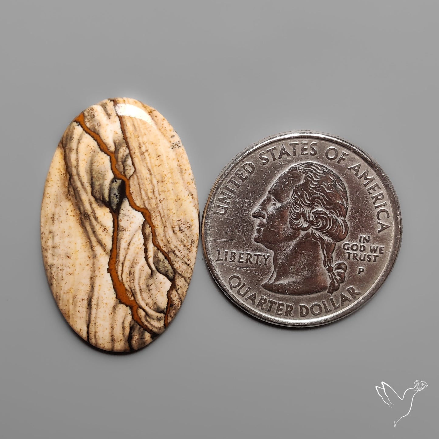 Deschutes Picture Jasper Cabochon