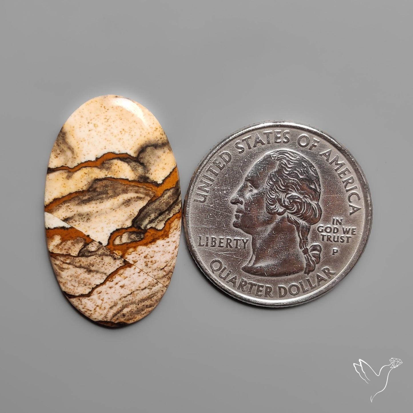 Deschutes Picture Jasper Cabochon