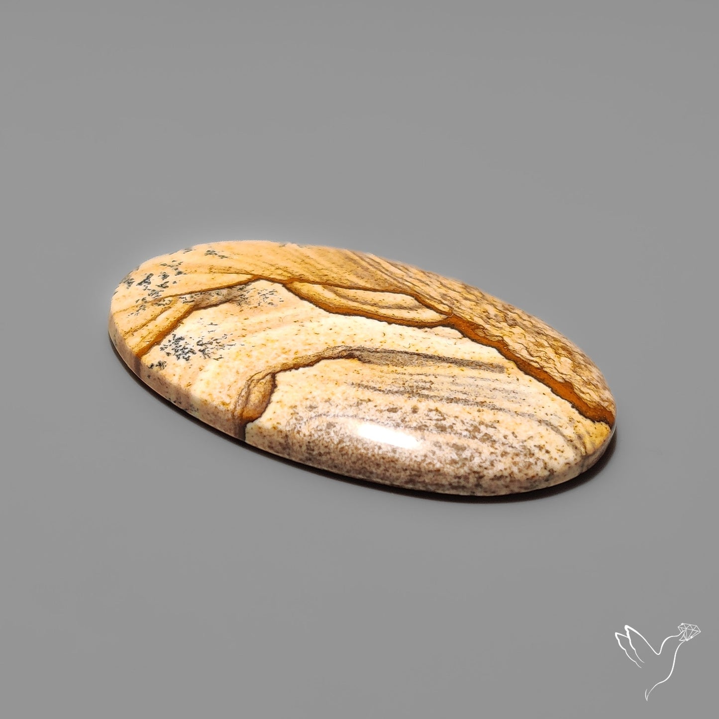 Deschutes Picture Jasper Cabochon