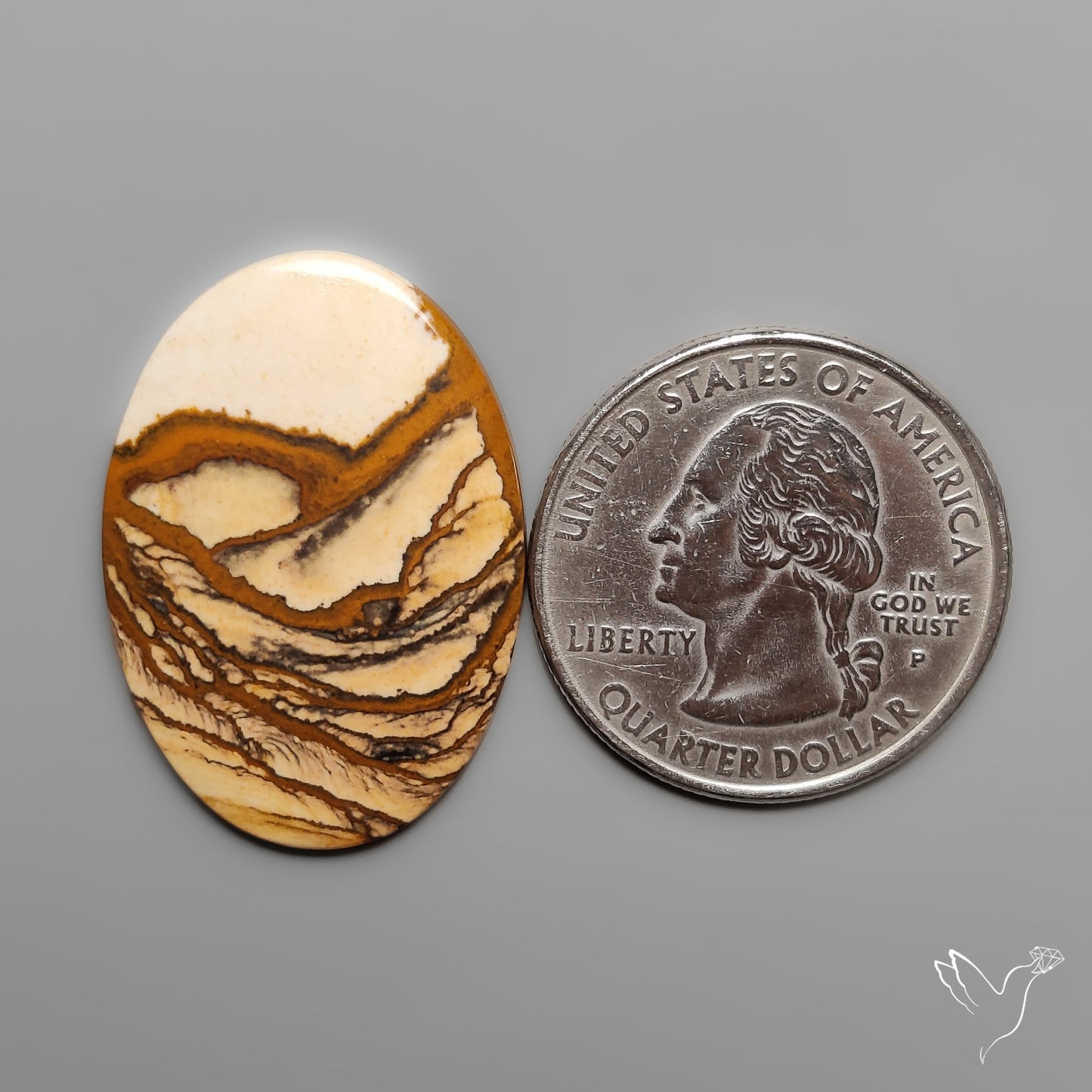 Deschutes Picture Jasper Cabochon