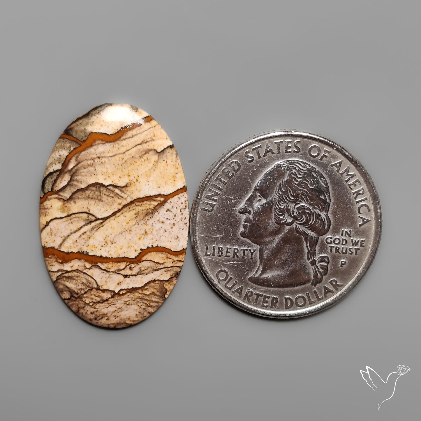 Deschutes Picture Jasper Cabochon
