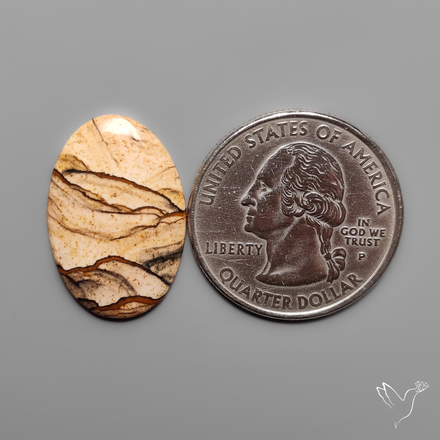 Deschutes Picture Jasper Cabochon