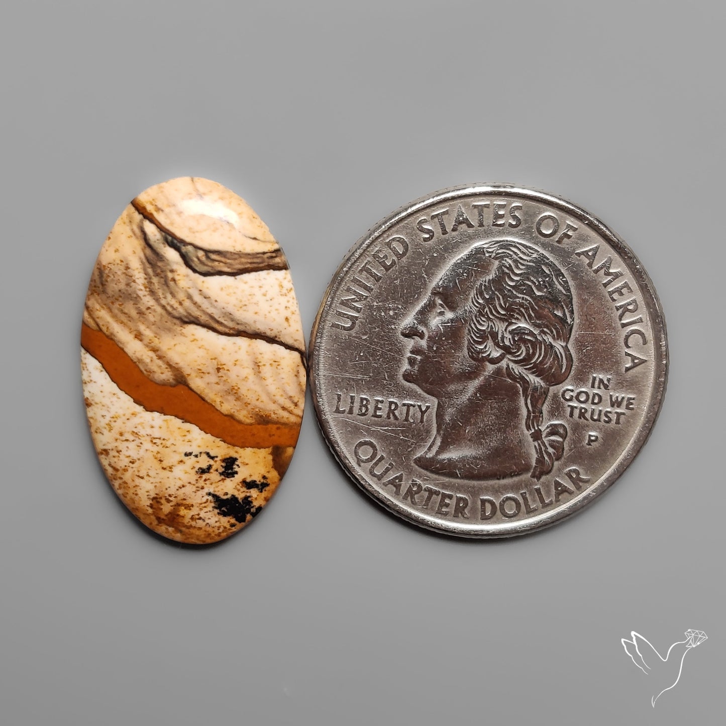 Deschutes Picture Jasper Cabochon