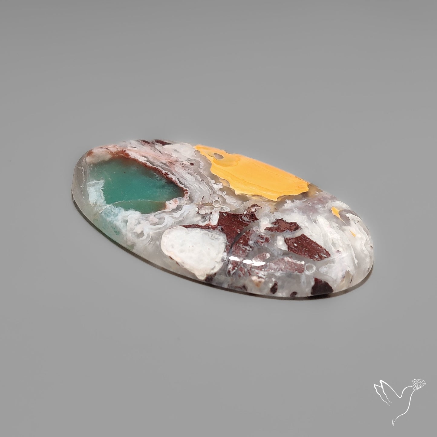 Aqua Chrysoprase Cabochon