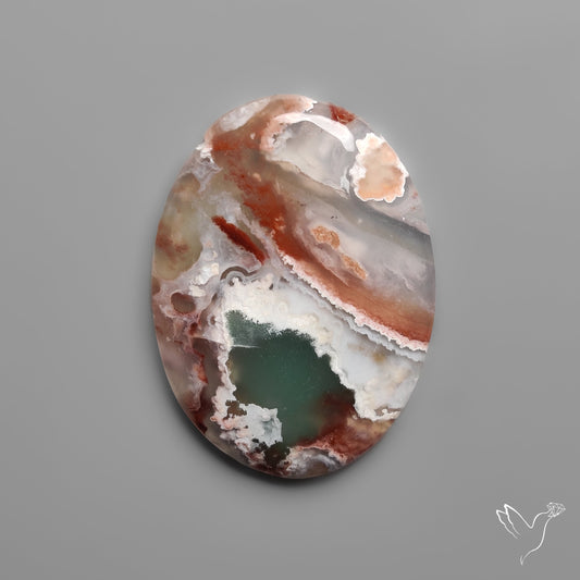 Aqua Chrysoprase Cabochon