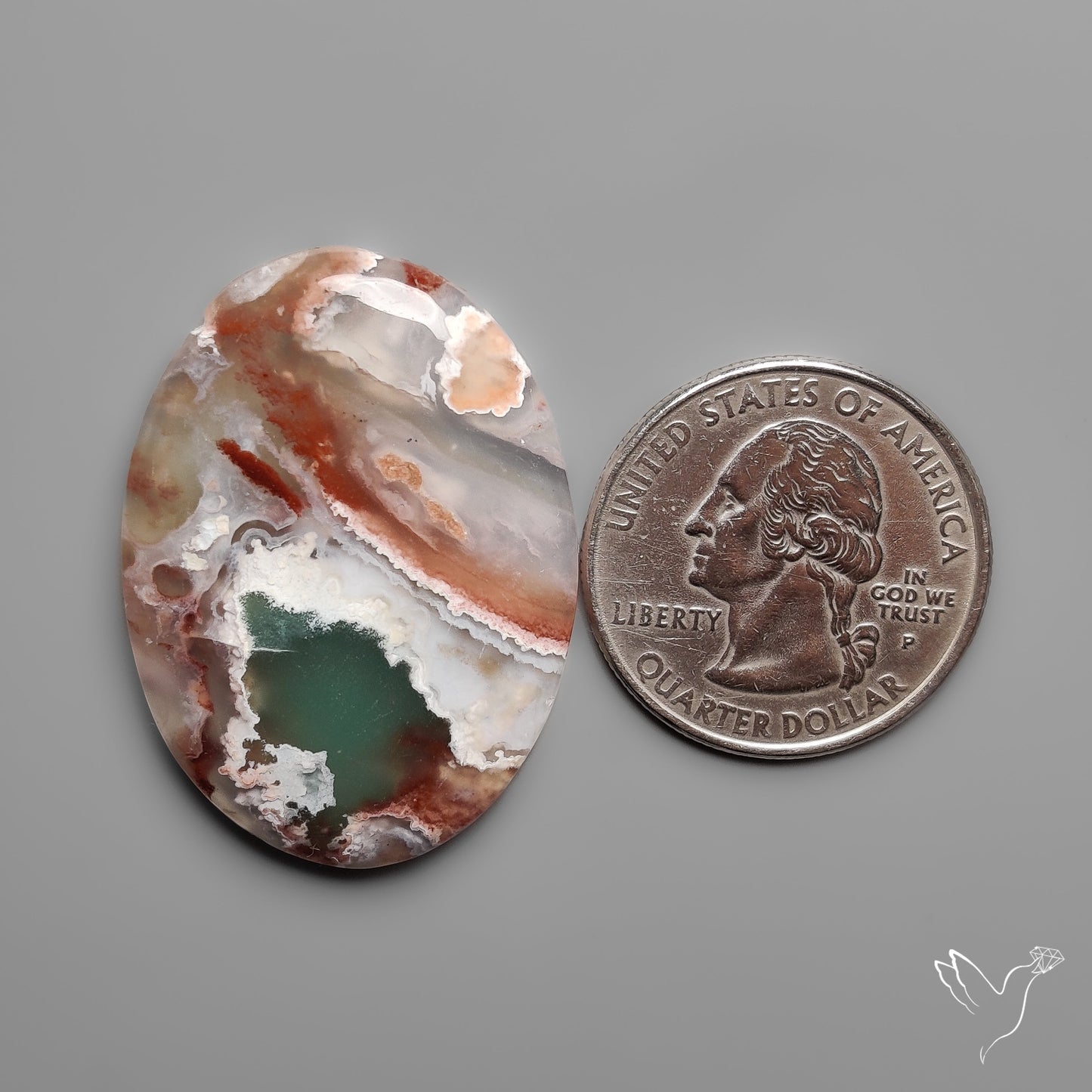 Aqua Chrysoprase Cabochon