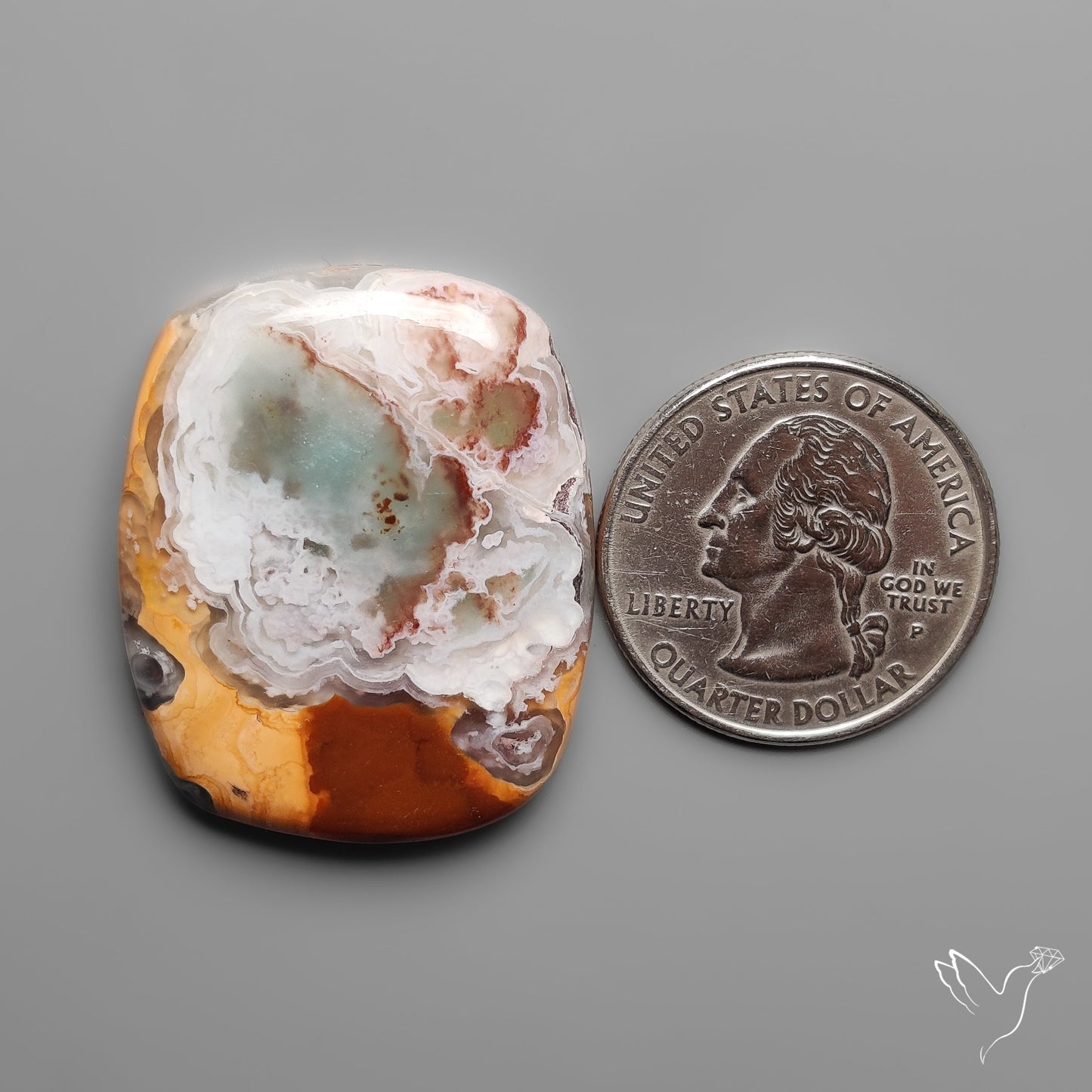 Aqua Chrysoprase Cabochon