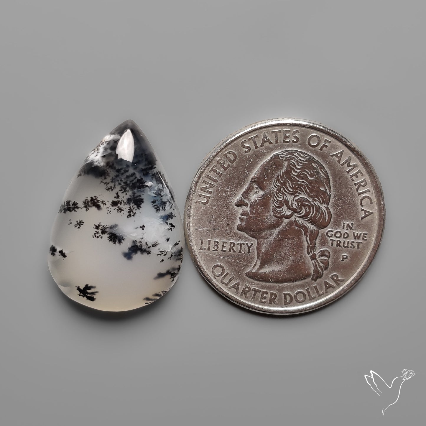 Dendritic Opal Cabochon