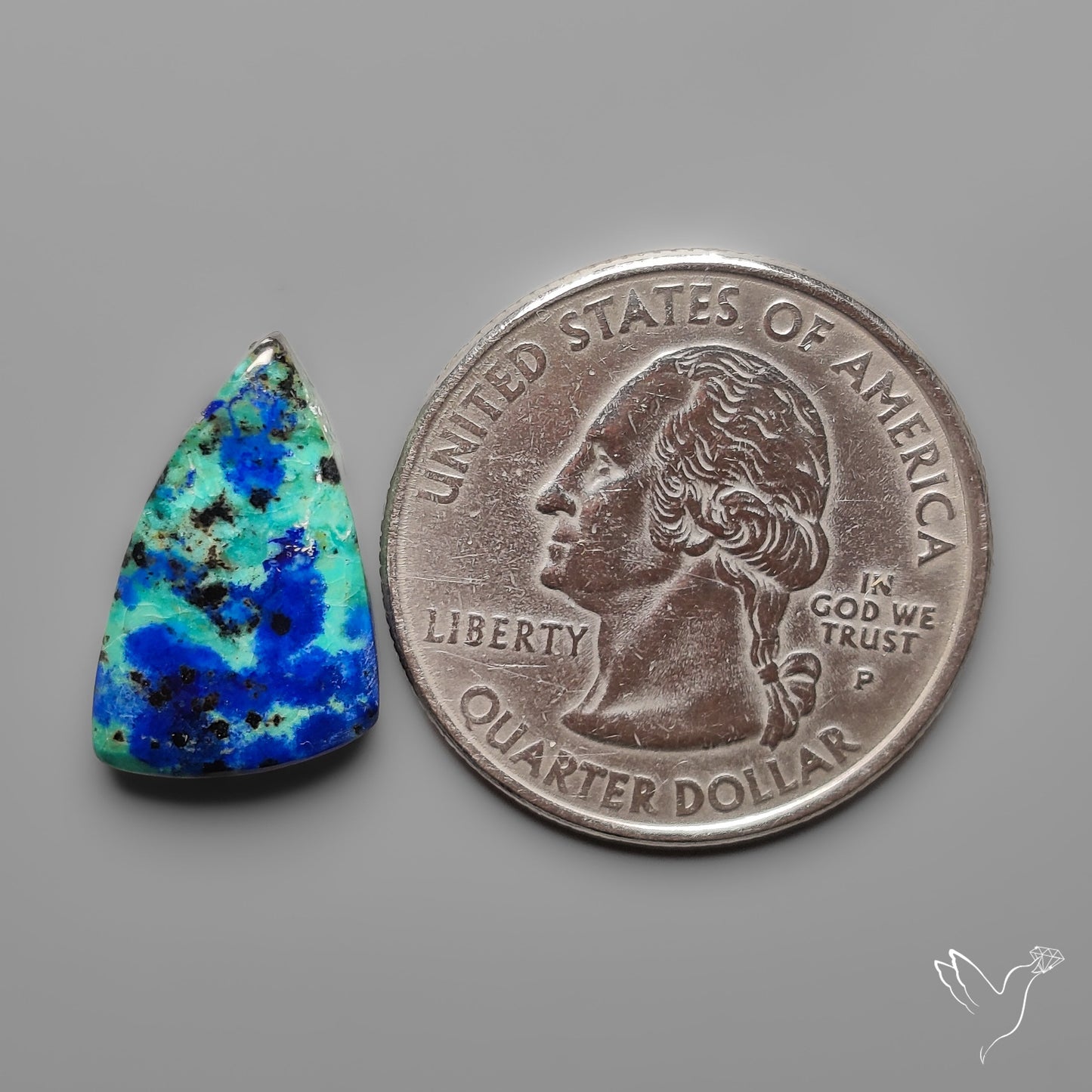 Bluebird Azurite Cabochon